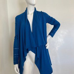 Gorgeous Cashmere & Silk blend open front cardigan sweater Saks Fifth Avenue S